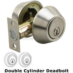   door hardware   double cylinder deadbolt in stainless steel Home