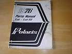 1976 Polaris Colt Colt SS Snowmobile Parts Manual Vintage