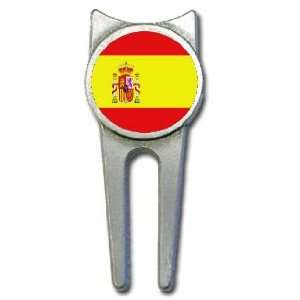 Spain flag golf divot tool