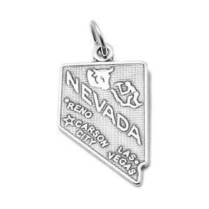  Sterling Silver Nevada Charm: Sterling Silver Charms 