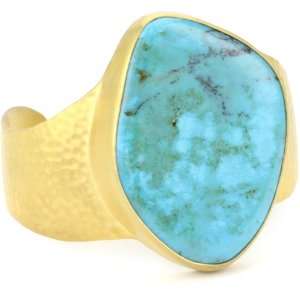    Heather Benjamin Sea Blue Turquoise Cuff Bracelet: Jewelry