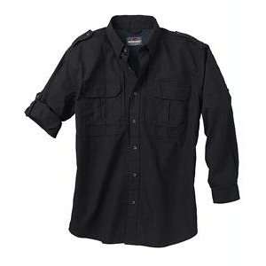  New   Woolrich Mens Long Sleeve Shirt Blk L   44902 BK L 