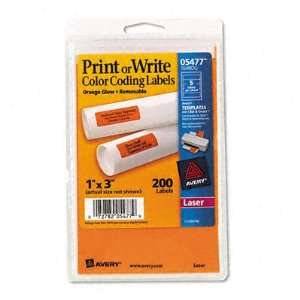   or Write Removable Color Coding Laser Labels AVE05477: Office Products