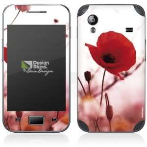  Design Skins for Samsung Galaxy Ace S5830   Red Flowers 