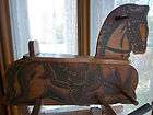 Primitive Antique Solid Wood Rocking Horse