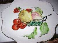 LEFTON CHINA NE2043 FR Hand Painted Plate Fruit/Leaves  