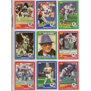  1989 Dallas Cowboys Score Team Lot