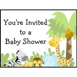  Its a Jungle Baby Shower postage stamp