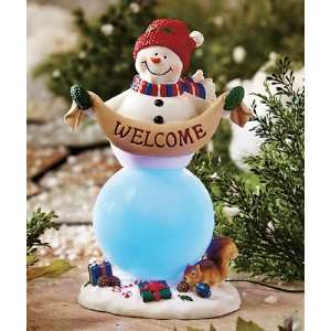  Color Changing Welcome Snowman Holiday Sign Everything 