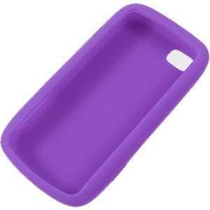  Silicone Skin Cover for LG Sentio GS505, Purple 