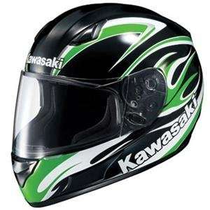    HJC AC 12 Kawasaki Ninja ZX Helmet   Medium/Black/Green Automotive