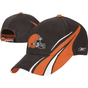   Browns Racing Stripes Colorblock Adjustable Hat