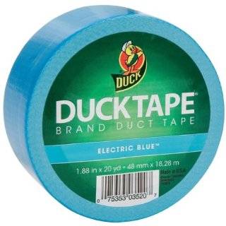   Brand 1311000 1.88 Inch by 20 Yard Colored Duck Tape, Electric Blue