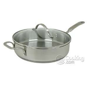  Simply Calphalon Stainless 3 Quart Saute Pan with Cover 