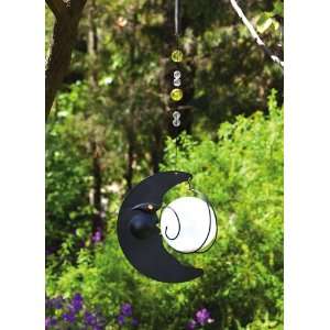  Angry Crescent Moon Solar Hanging Lantern: Patio, Lawn 