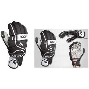  Gait Mens Icon Lacrosse Black Gloves BLACK AS   10 Sports 