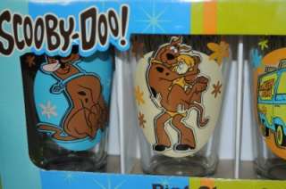 Scooby Doo Pint Glasses 4 Pack 16o oz. Glass Warner Bros New in 