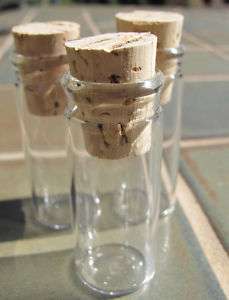 100 Glass Vial Bottle Jar with Cork ~ Wedding Party Favor ~ spice 