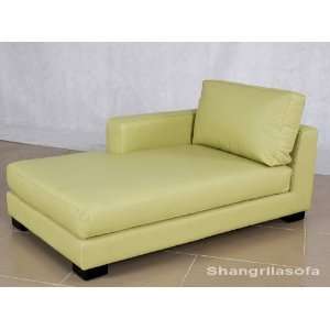 Green Leather Chaise Office Furniture 