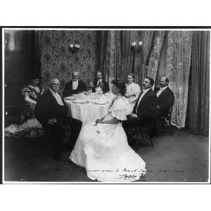  Guests at the dinner given to Mark Twain,1905,eating