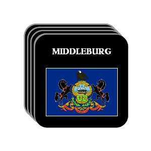 US State Flag   MIDDLEBURG, Pennsylvania (PA) Set of 4 Mini Mousepad 
