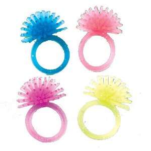  Glitter Wooly Rings Toys & Games