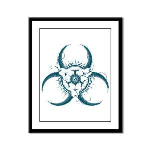  Framed Panel Print Biohazard Symbol 