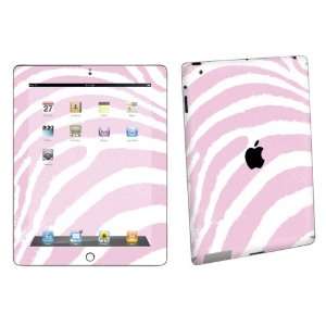   ipad 3rd Gen Tablet Vinyl Protection Decal Skin White Pink Zebra Cell