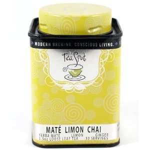 The Tea Spot Organic Mate Limon Chai Loose Leaf Yerba 