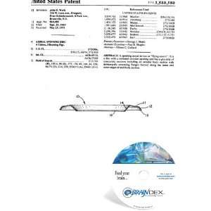  NEW Patent CD for AERIAL SPINNING DISC 