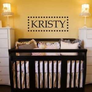  Rectangle Dot Personalized Nursery Wall Decal: Baby