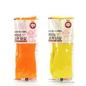  Korean pair of rubber glove middle size
