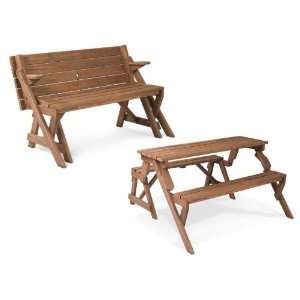  Folding Picnic Table & Bench: Patio, Lawn & Garden