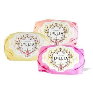  Lollia Set of 3 Believe Shea Butter Gift Soaps: Beauty