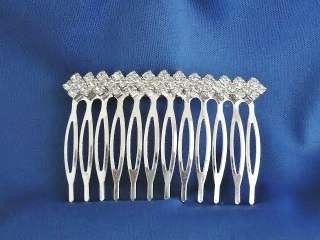 Bridal Wedding Crystal Design Hair Accessory Small Comb  
