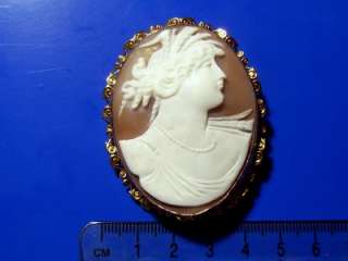 ANTIQUE VICTORIAN LARGE 9ct GOLD CAMEO BROOCH only £235  