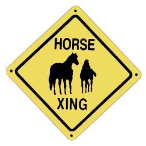  Farm & Ranch Signs   Horse X ing: Patio, Lawn & Garden