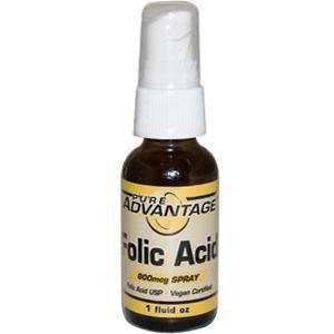  Pure Advantage Folic Acid    800 mcg   1 fl oz: Health 