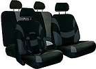 GREY BLACK XTREME CAR TRUCK SUV NEW SEAT COVERS PKG & MORE #4 (Fits 