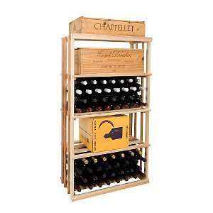  Vintner Designer Wine Rack Kit   Rectangular Bin  Redwood 