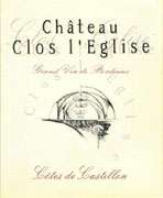 Chateau Clos LEglise Cotes de Castillon 2003 