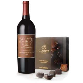 Napa Valley Cabernet & Dark Godiva Chocolate Gift 