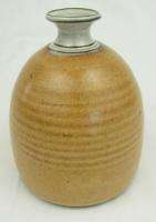 Studio Art Pottery Red Stoneware Yellow Vase Wooduol  
