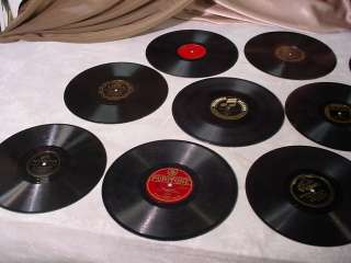   Victrola 78 RPM 10 Records BIG BAND ORCHESTRA Waltz Style Recordings
