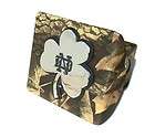 notre dame camo metal hitch cover clover fighting irish camouflage