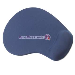 Mouse Pad Mat With Wrist Rest Silicone Silica Gel Blue  
