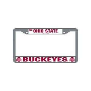  Ohio State Buckeyes Chrome License Plate Frames   Set of 2 