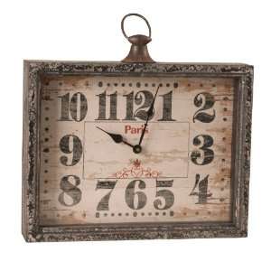  Wilco Imports Metal Pocket Watch Table Clock 17 by 3 1/2 