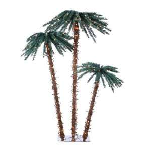  6 Pre Lit Tropical Indoor/Outdoor Summer Patio Palm Tree 
