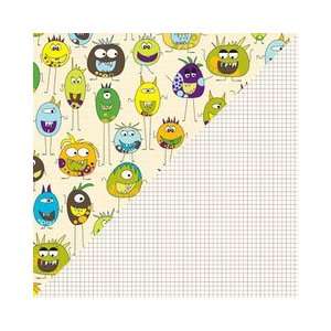    Sided Cardstock 12X12 Bunch Of Monsters Arts, Crafts & Sewing